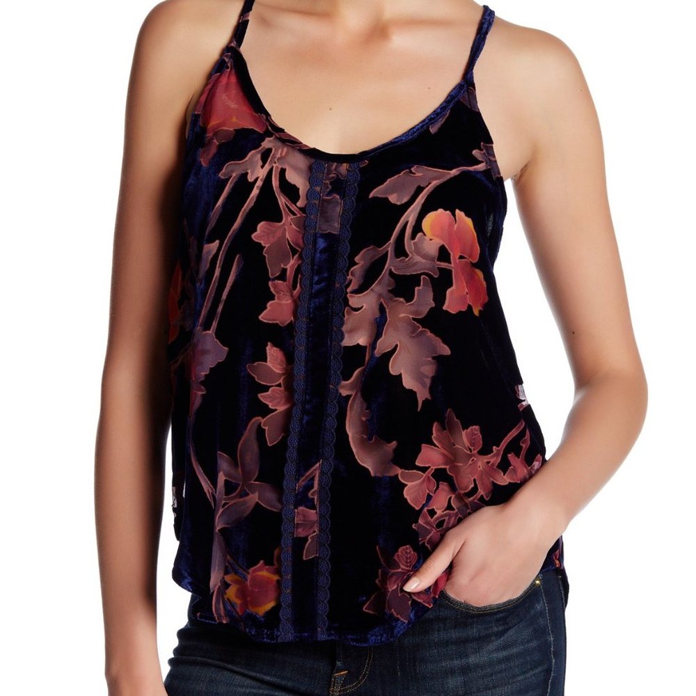 Anthropologie Anama Velvet Burnout Cami - Small